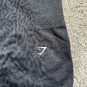 GYMSHARK BLACK adapt animal seamless cycling shorts, size L